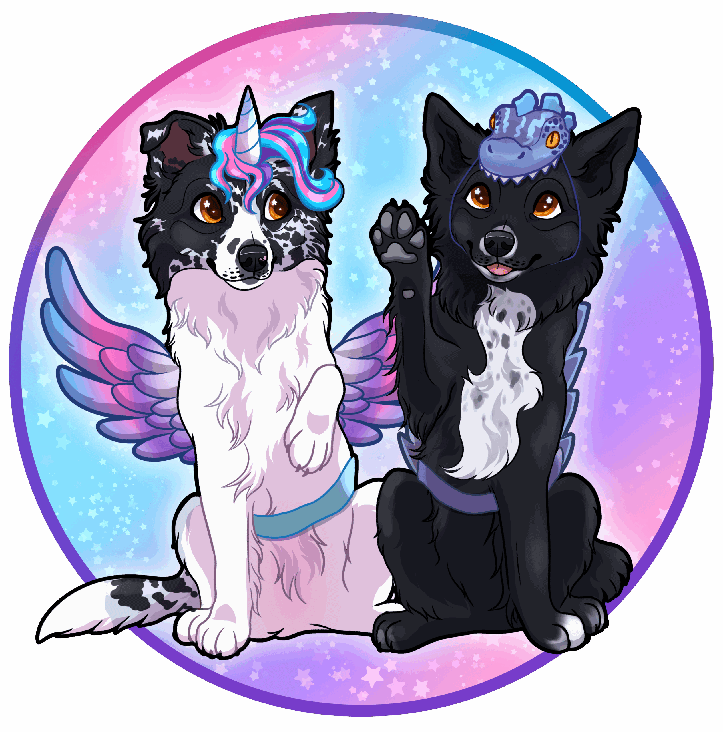 Adorable dogs in colorful costumes for UKI agility competition, showcasing agility skills and playfu.